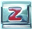 Red letter - Z - 9mm Italian charm - Click Image to Close